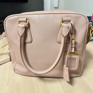 Prada Lux Saffiano leather Bauletto crossbody bag